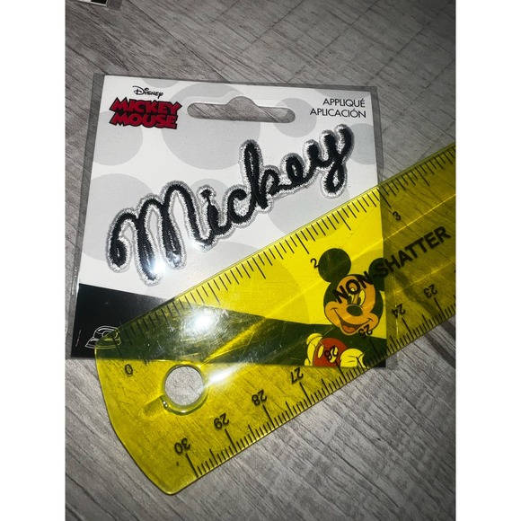 Disney Mickey Mouse  3 Iron On Applique Patches Craft Simplicity - Picture 3 of 4